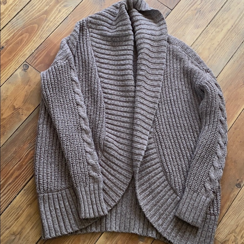 Brown cardigan